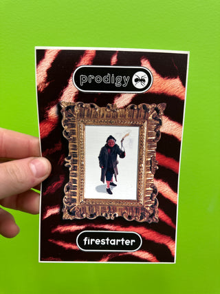 Prodigy- Firestarter 1997 Maverick Records Promotional Postcard Sticker