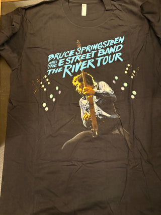 Bruce Springsteen The River Tour T-Shirt (Reprint), Black, L