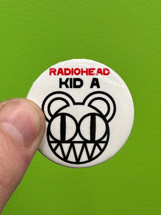 Radiohead- Kid A 2000 Promotional Button