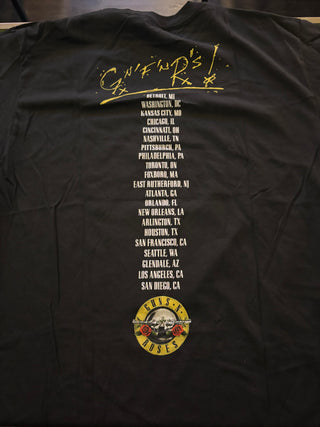 Guns N Roses Not In This Lifetime Tour Original Logo T-Shirt, Black, L