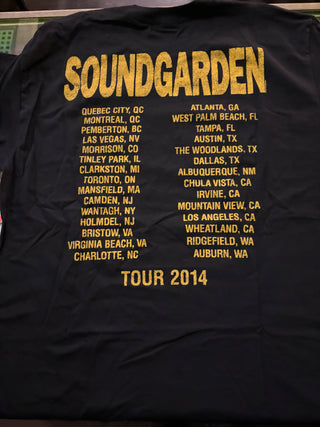 Soundgarden 2014 Tour Louder Than Love T-Shirt, Black, L