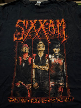 Sixx:AM Prayers For The Damned World Tour 2016 T-Shirt, Black, L
