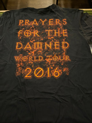 Sixx:AM Prayers For The Damned World Tour 2016 T-Shirt, Black, L