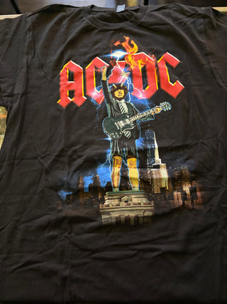 AC/DC Rock Or Bust MSG NYC 2016 T-Shirt, Black, L