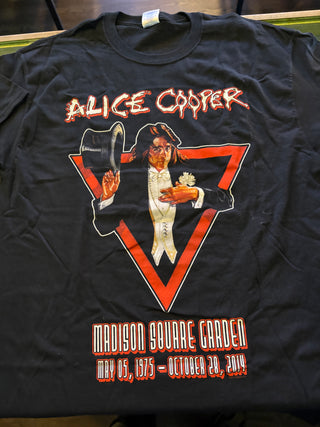 Alice Cooper Welcome Back To My Nightmare MSG October 28 2014 T-Shirt, Black, L