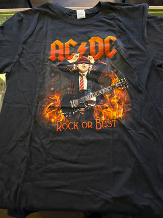 AC/DC World Tour 2016 Highway To America T-Shirt, Black, L
