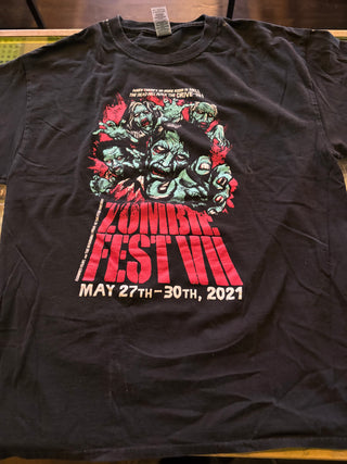 Zombie Fest VII T-Shirt, Black, L
