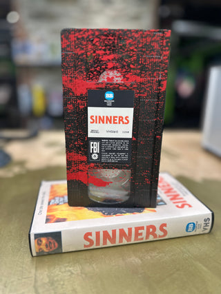 Sinners (Vintage Style Cover, Bloodsplatter VHS) (Brainbuster Video)