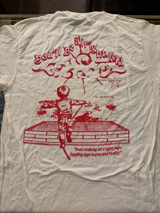 Alex Warren You'll Be Alright Kid Tightrope T-Shirt, Cream, L