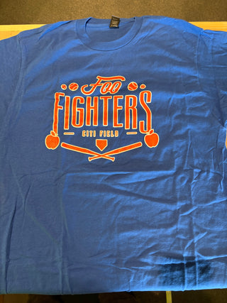 Foo Fighters Citi Field 2015 Number T-Shirt, Blue, L