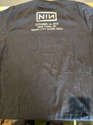 Nine Inch Nails Radio City Music Hall 2018 T-Shirt, Black, L