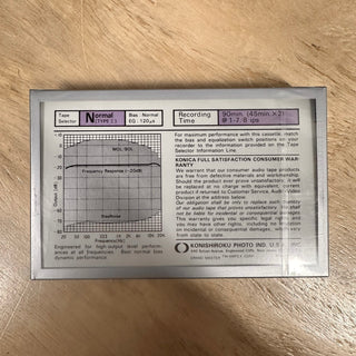 Konica GM-I Type 1 Normal Bias Cassette - 90 Minutes