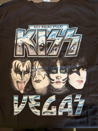 Kiss Rocks Vegas 2014 T-Shirt, Black, M