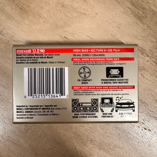 Maxell XLII High Bias Blank Cassette: 90 Minutes