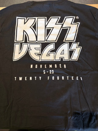 Kiss Rocks Vegas 2014 T-Shirt, Black, M