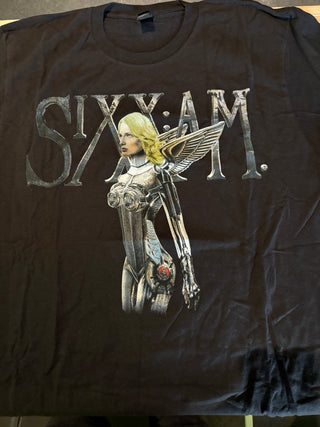 Sixx:AM Tour 2015 Mechanical Angel T-Shirt, Black, L