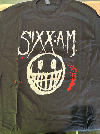 Sixx:AM Tour 2015 Smiley T-Shirt, Black, L