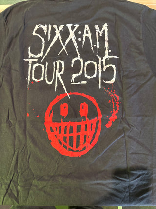 Sixx:AM Tour 2015 Smiley T-Shirt, Black, L