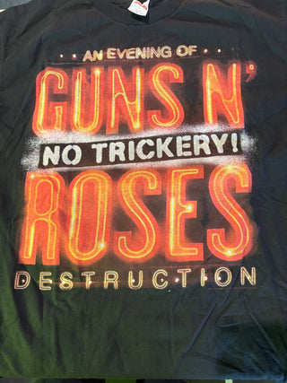 Guns N Roses An Evening Of Destruction 2014 T-Shirt, Black, L