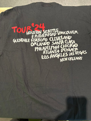 Rolling Stones Hackney Diamonds Tour 2024 T-Shirt, Black, L