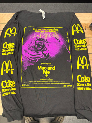 Mac And Me Horror Movie Style Longsleeve T-Shirt, Black, M