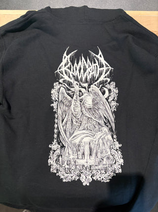 Bloodbath Baphomet Zip Up Hoodie, Black, M
