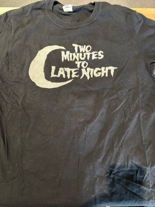 Two Minutes To Late Night T-Shirt, Black, M