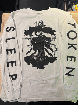 Sleep Token Four Arm Vessel Longsleeve T-Shirt, White, M