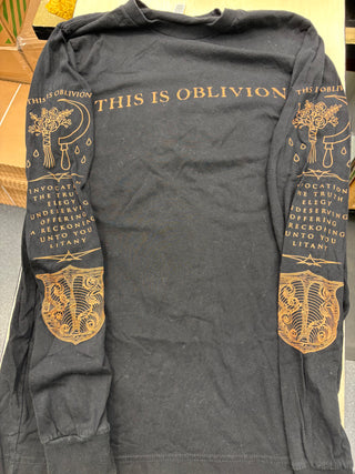 This Is Oblivion Self Titled Longsleeve T-Shirt, Black, M