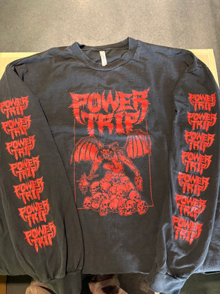 Power Trip Demon Longsleeve T-Shirt, Black, 2XL