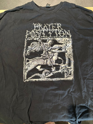Prayer Position Angel Rider T-Shirt, Black, 2XL