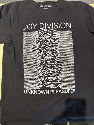 Joy Division Unknown Pleasures T-Shirt, Black, M