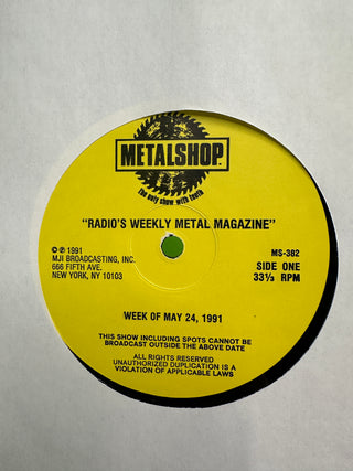 Metalshop- Radio's Weekly Metal Magazine: 5/24/1991 (ft W.A.S.P., Metal Church, Alice In Chains & More)(w/Cue Sheet)