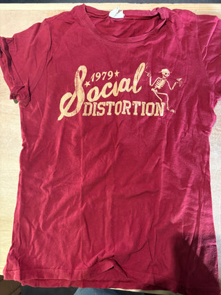 Social Distortion 79 T-Shirt, Red, Women's Medium