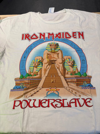 Iron Maiden Powerslave T-Shirt, White, L