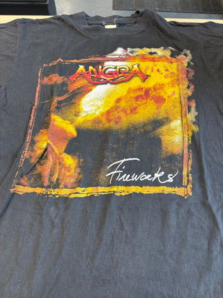 Angra Fireworks T-Shirt, Black, XL (Tagged 2XL)