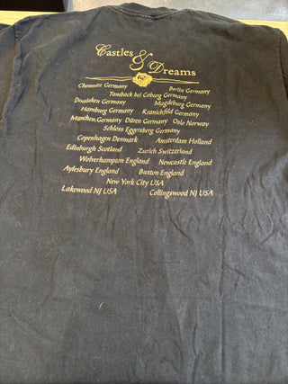 2005 Blackmores Night Castles & Dreams Tour T-Shirt, Black, XL