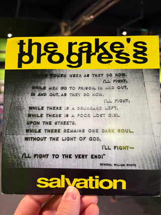 The Rake's Progress– Salvation / It Never Dies (Glass Bottle Clear 7")