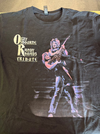 Ozzy Osbourne Randy Rhoads Tribute T-Shirt, Black, L