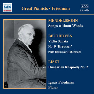IGNAZ FRIEDMAN- Mendelssohn: Songs Without Words (Friedman) (1930-1931)