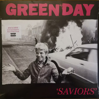 Green Day- Saviors - Limited Neon Pink Colored Vinyl