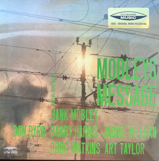 Hank Mobley- Mobley's Message - Limited 180-Gram Black Vinyl
