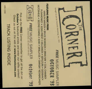 Various- The Corner Free Music Sampler October '98