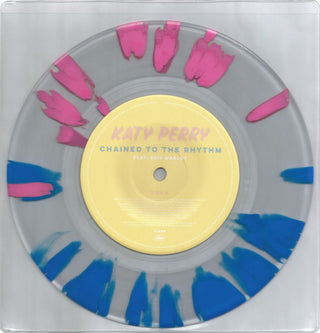 Katy Perry Feat. Skip Marley- Chained To The Rhythm (Clear w/ Pink & Blue Splatter 7")