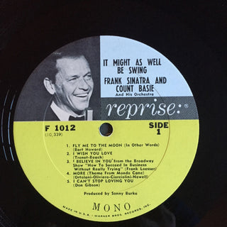 Frank Sinatra/Count Basie- It Might As Well Be Swing (Mono Reissue w/Smiling Faces On Label)