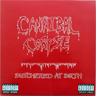 Cannibal Corpse- Butchered At Birth (UK 1st Press w/ Original Inner Sleeve)(VG: Sleeve Creasing & Surface Marks On Both Sides. Priced Accordingly) (Used Vinyl)