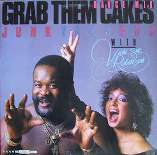 Wrestling Albums- Junk Yard Dog w/ Vicki Sue Robinson: Grab Them Cakes (12")(Promo Stamped, Surface Wear On Vinyl) (Used Vinyl)