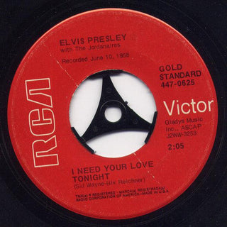 Elvis Presley (w/ The Jordanaires) – (Now And Then There's) A Fool Such As I/I Need Your Love Tonight