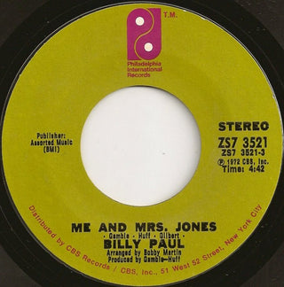 Billy Paul- Me & Mrs. Jones / Your Song