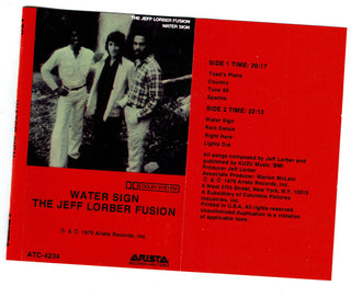 Jeff Lorber Fusion- Water Sign (Writing On J-Card)